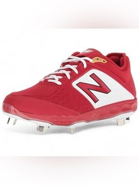 New Balance Red and White  Baseball ⚾️ Athletic Cleats Shoes